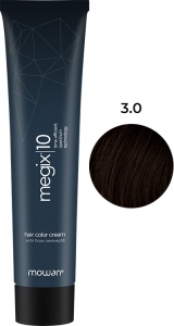 Фарба для волосся 3.0 темно-коричнева Megix10 Mowan, 100 мл